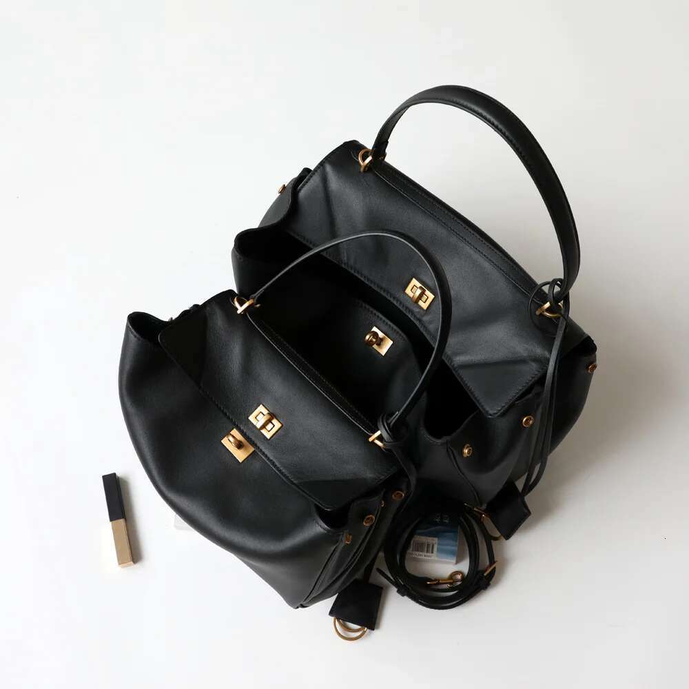 2024 Gold Rodeo Lock Designer Bags hot Genuine Leather Large Capacity Portable Underarm For Casual Commuting Women's Bag
