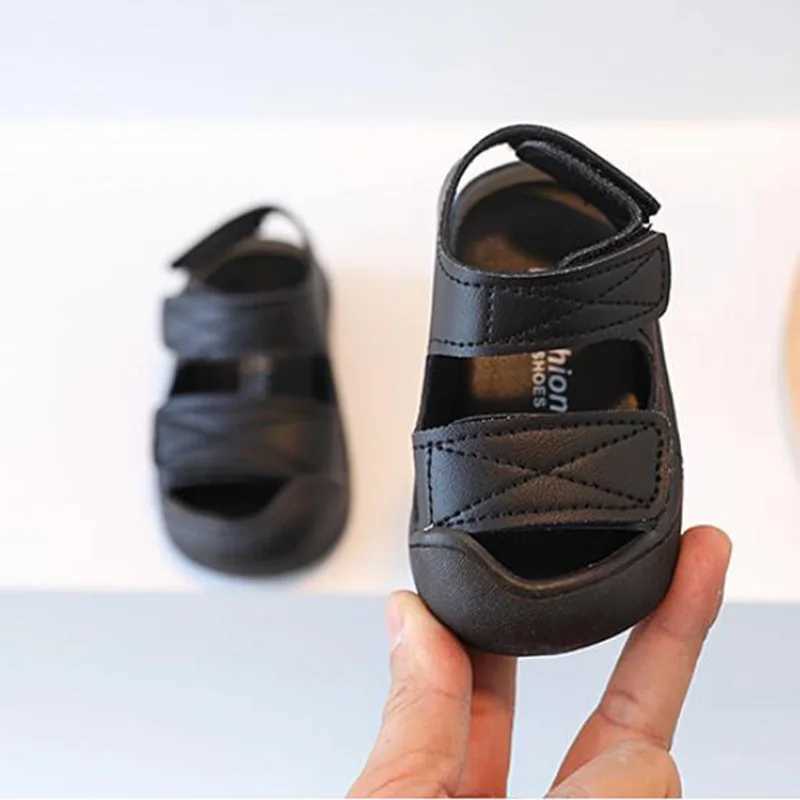Summer childrens beach sandals solid color boys sports shoes fashionable girls sports sandals childrens shoes W250108