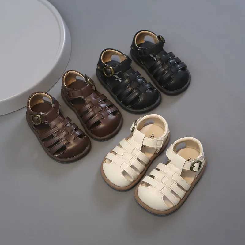Baby girl sandals summer childrens woven princess shoes lightweight baby and toddler shoes soft soled non slip childrens beach sandals W250108