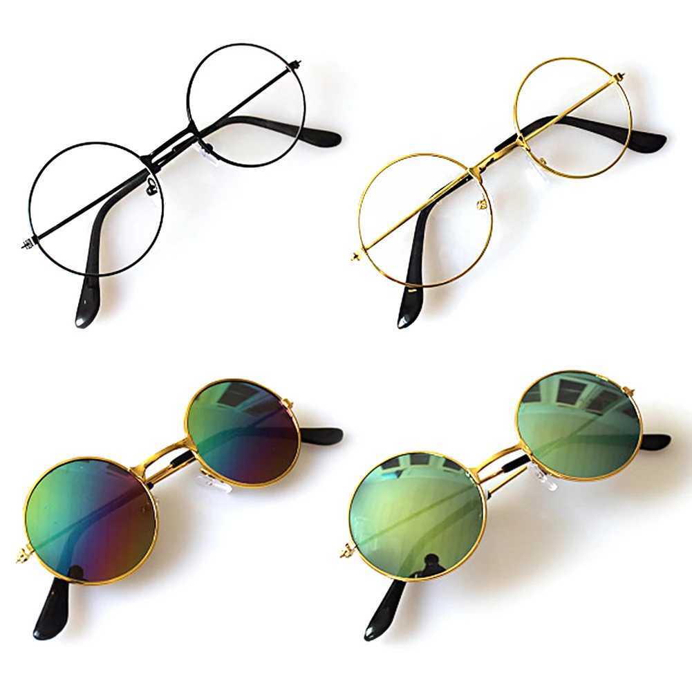 Hot Newborn Baby Girl Boy Flat Glasses Photography Props Gentleman Shot Baby Picture Decoration Round Glasses Sunglasses W250109