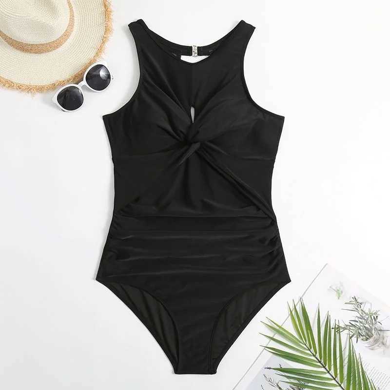 Summer Sexy Black One Piece Swimsuits Closed Fa Swimwear Push Up Body Womens Swim Wear Bathing Suits Beach Pool Bather 2025XJ240108