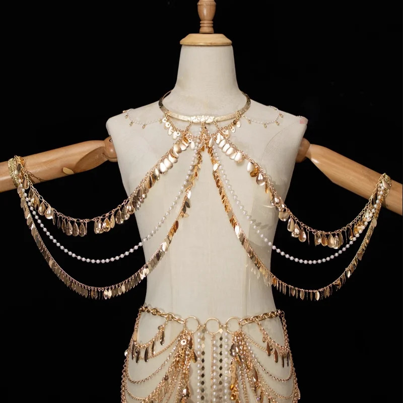 Body Jewelry Tassel Hanfu Vintage Body Accessories Alloy Body Chain Dance Waist Chain Ancient Sex Exotic Ethnic Body Jewelry 250107