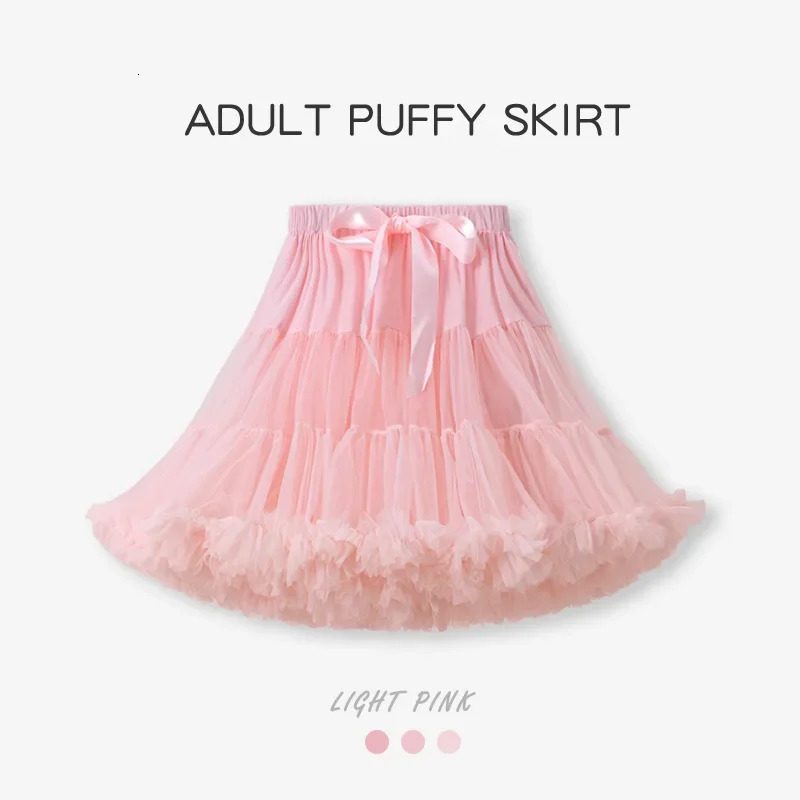 Womens Tulle Tutu Skirt Ballerina Pettiskirt Fluffy Girls Ballet Skirts For Puffy Cancan Under Wedding Dress PP001 250106
