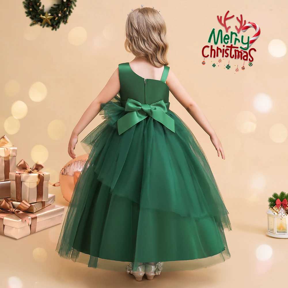Tulle White Bridesmaid Dresses For Girls Children Costume Elegant Kids Wedding Par Dress Teen Girl Birthday Evening VestidosXJ250108