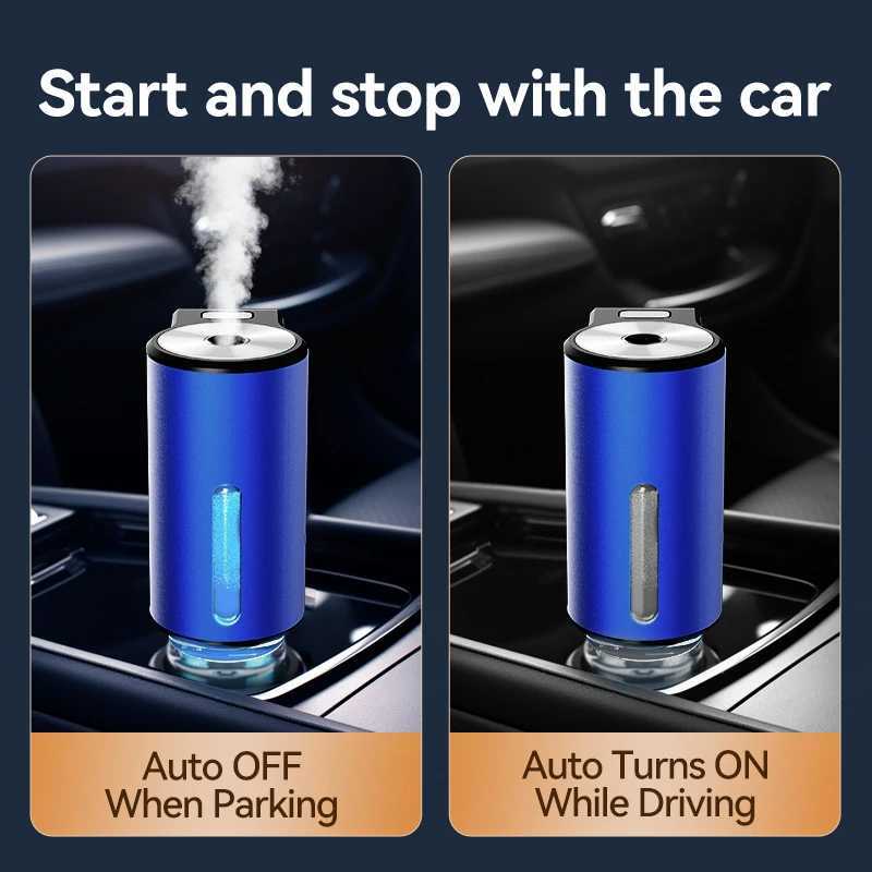 Car Air Freshener Electric Vehicle Air Diffuser Aromatic Car Vent Humidifier Atomizer Aromatherapy Car Air Fresh perfume Auto Parts H250108