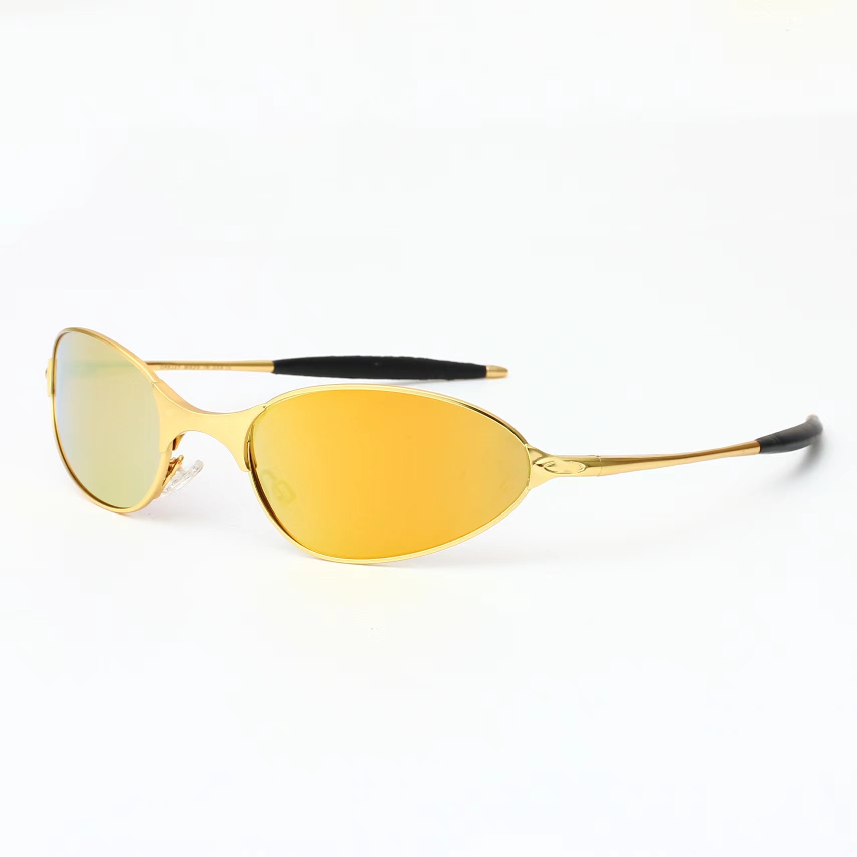 New arrivals UV protect sunglasses men's and women's trendy metal outdoor sports and cycling sunglasses goggles Square wite 1.0