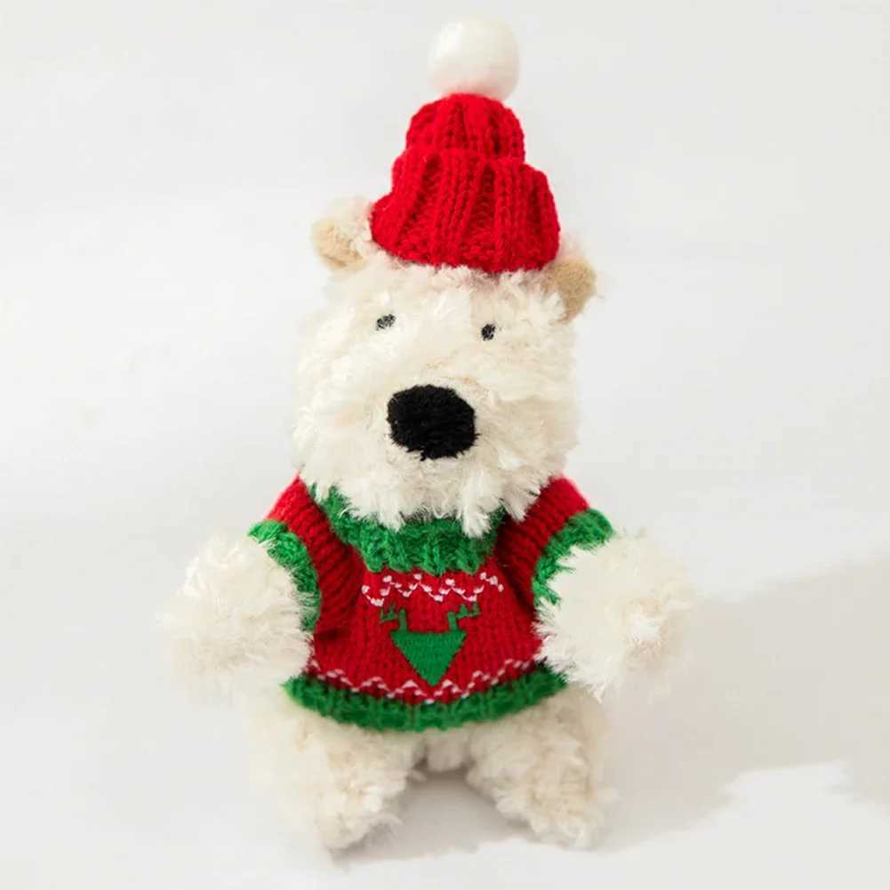 2025 Doll Accessories Mini Clothes Outfit Accessories For 11cm jellycats dog West Highland White Terrier Christmas Snowman Sweater Winter Clothing