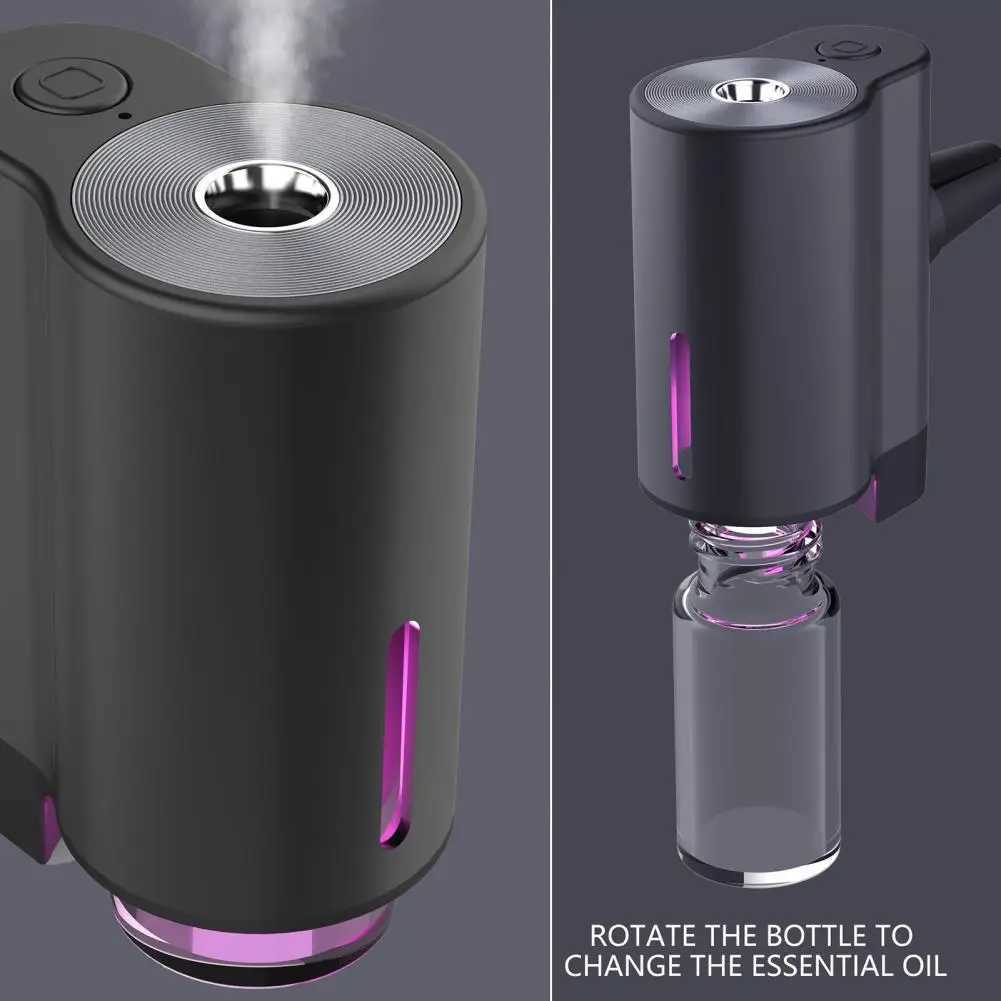 Car Air Freshener Durable car perfume Smart car diffuser with projector light 3 spray modes car air freshener convenient H250108
