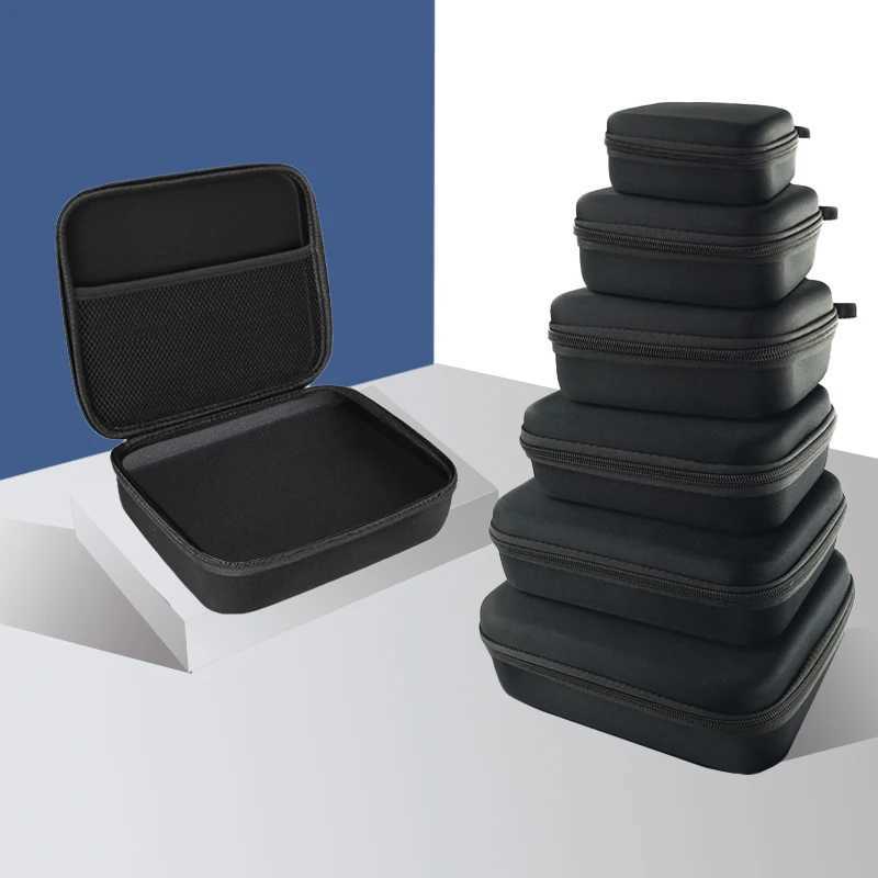 Multi size EVA hard storage box travel zipper bag shockproof outdoor tool bag headphone storage box accessories makeup bag W250109