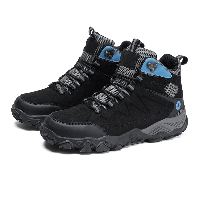 Hiking Men Winter Outdoor Sports Climbing Shoes Non - slip Warm Lace-up Trekking high-top Sneakers