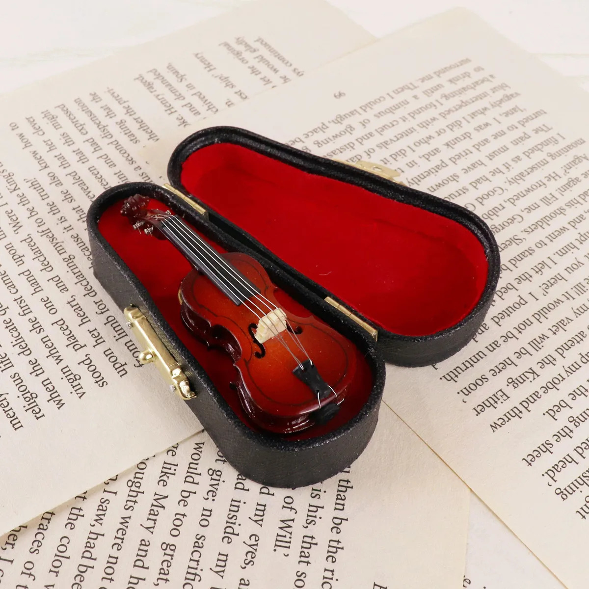 Saxophone Shape Clarinet Pin Trombone Brooch Violio Pin Flute Tuba Brooch with Case Musical Instrument Pin Birthday Gift Decor 250103