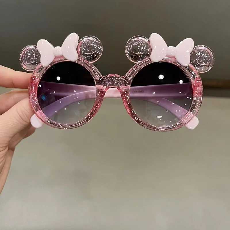 New Cute Crystal Bow Girls Childrens Sunglasses Fashion Trend Personalized Sunglasses Childrens Shining Glasses W250109