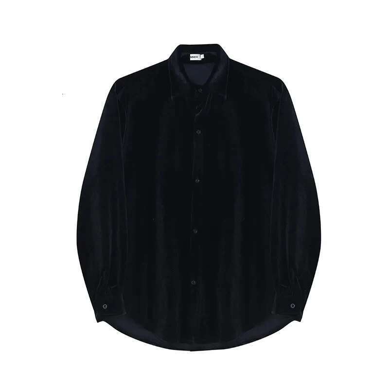 Original Elegant Korean High Quality Long Sleeve Shirt Handsome Casual Tops Trendy Blouses Men's Clothing