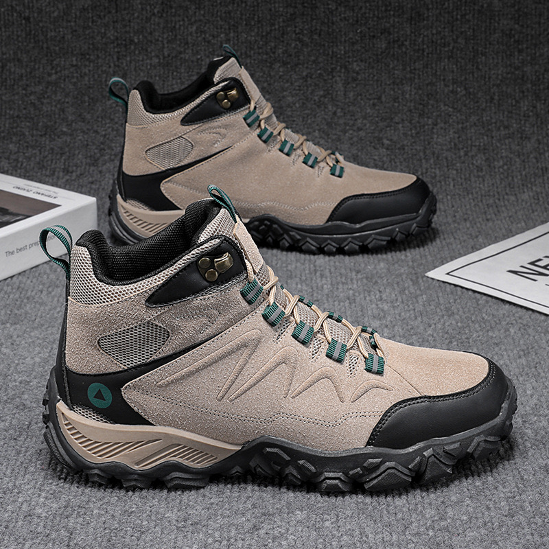 Hiking Men Winter Outdoor Sports Climbing Shoes Non - slip Warm Lace-up Trekking high-top Sneakers