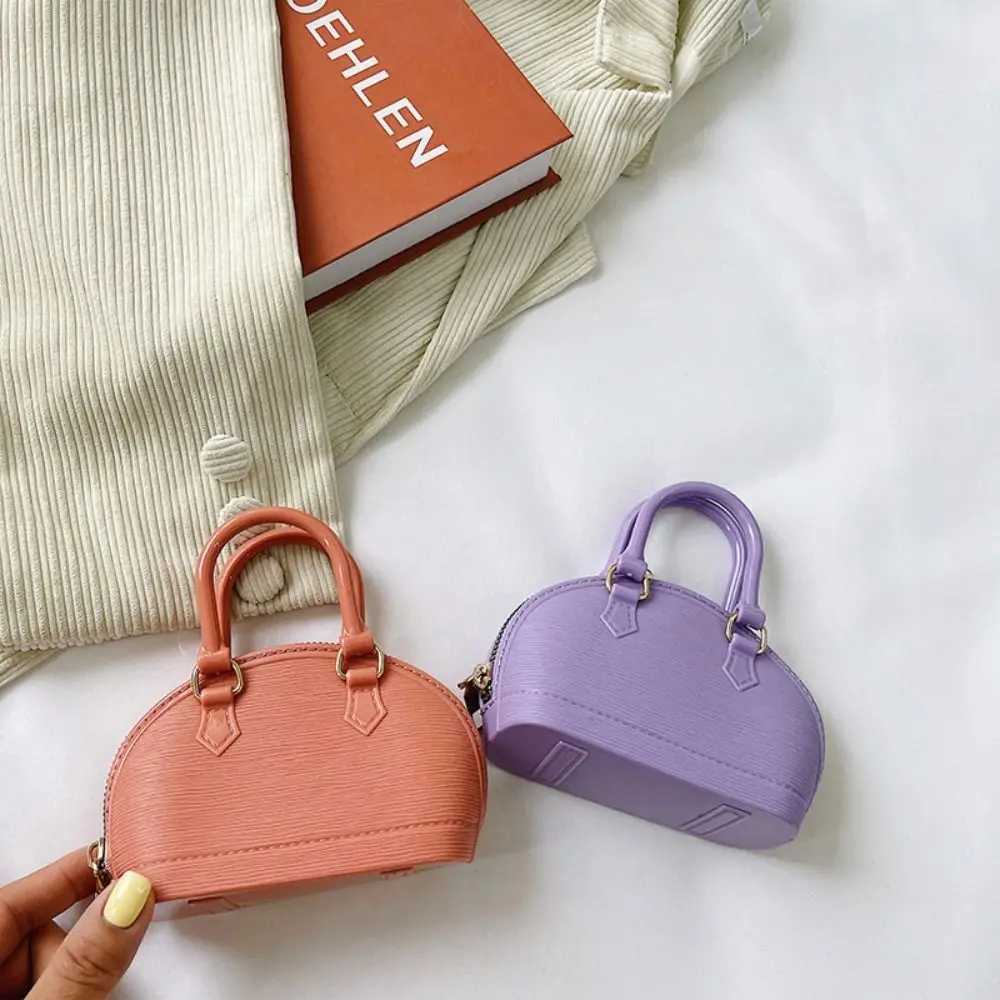 Mini Shell Crossbody Bag Solid Color Pu Leather Underarm Bag e Shoulder Crossbody Bag High-capacity Single Shoulder BagXJ250108