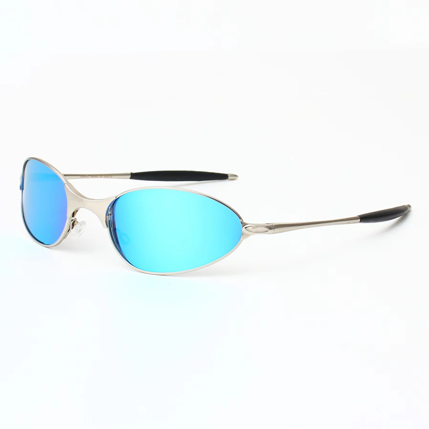 New arrivals UV protect sunglasses men's and women's trendy metal outdoor sports and cycling sunglasses goggles Square wite 1.0