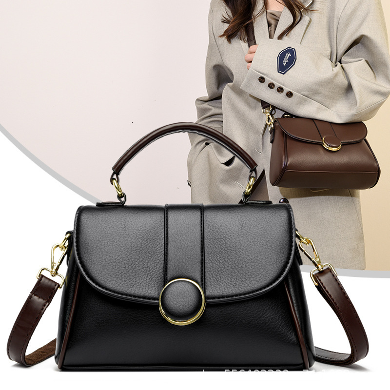 Leather new style New Soft Leather Single Shoulder Women's Bag Fashionable Versatile, Stylish And High-End, Crossbody Handbag