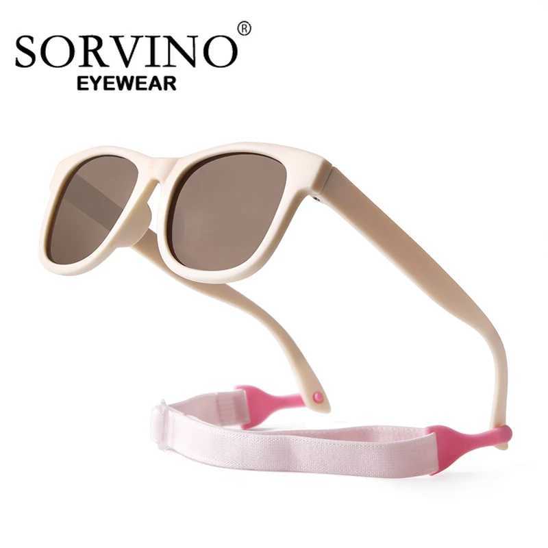 SORVINO childrens polarized sunglasses TR90 retro brand boys square childrens sunglasses UV400 glasses W250109