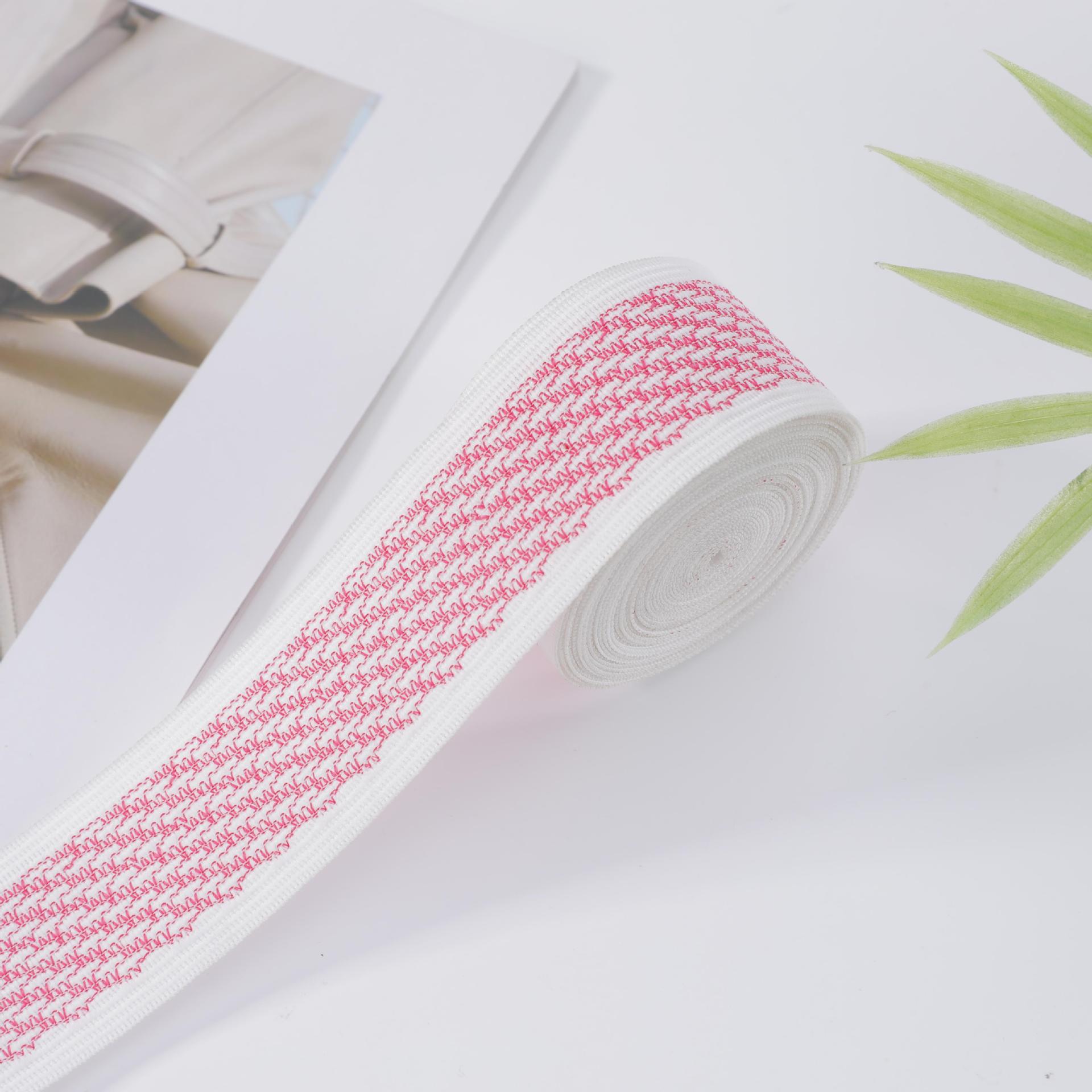 Elastic band width thickened all cotton band cloth band marching band baby clothing band hand wrapped edge strip yarn band multiple colors