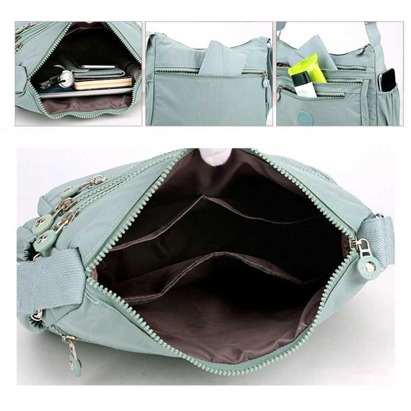 Womens Messenger large capacity Shoulder Bag Polyer Fi Cosmetic Bag Simple and Versatile Handbag Crossbody BagXJ250108