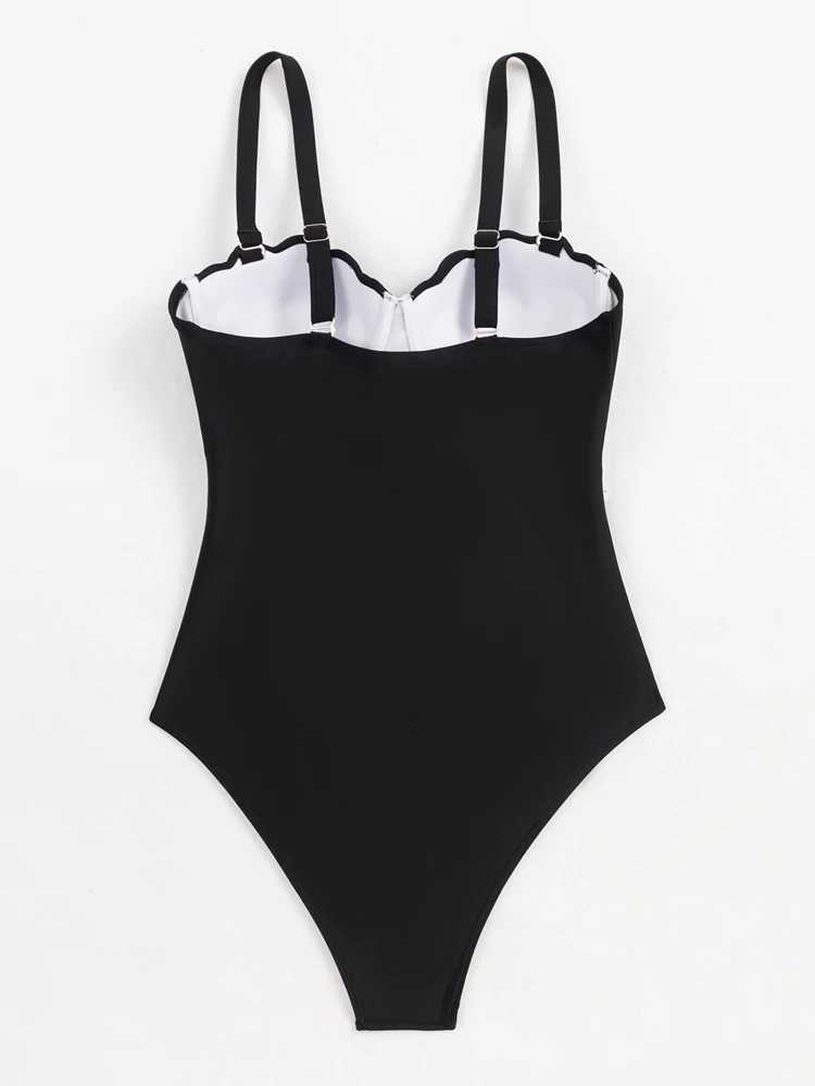 VigoBreviya 2025 Solid Push Up Swimwear Women Sexy Strapped One Piece Swimsuit Beach Summer Monokini ss Lady Bathing SuitXJ240108