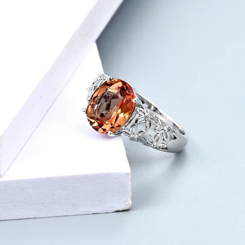 Zultanite Color Changed Stone Silver Ring Women Special n Wedding Ring 6 s Created Diaspore Silver Engagement Ring 250106