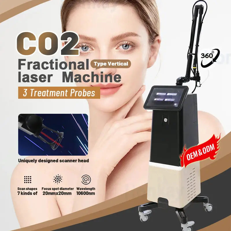 Co2 fractional laser vertical home and commercial skin beauty scar removal and stretch mark removal