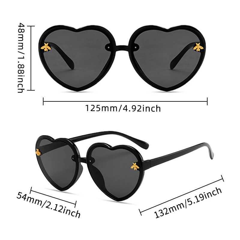 2023 New Childrens Cute Colorful Animal Bee UV400 Sunglasses Baby Girls Outdoor Acrylic Sun Protective Sunglasses Childrens Sunglasses W250109
