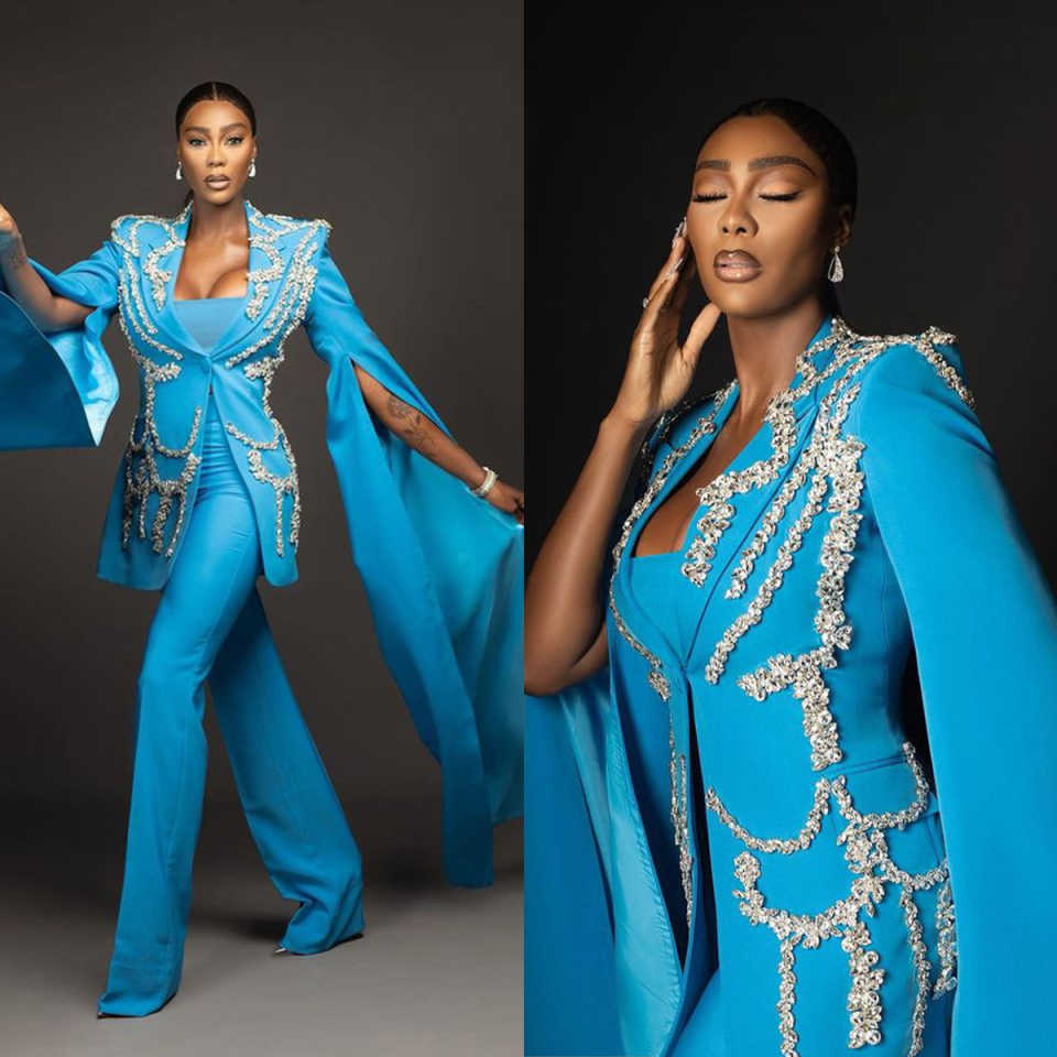 Unique Women Suits Appliques Single Breasted Blazer Ladies Outfits 2 Pieces set Jacket Pants Mother Of The Bride Suit Prom Blazer Customized