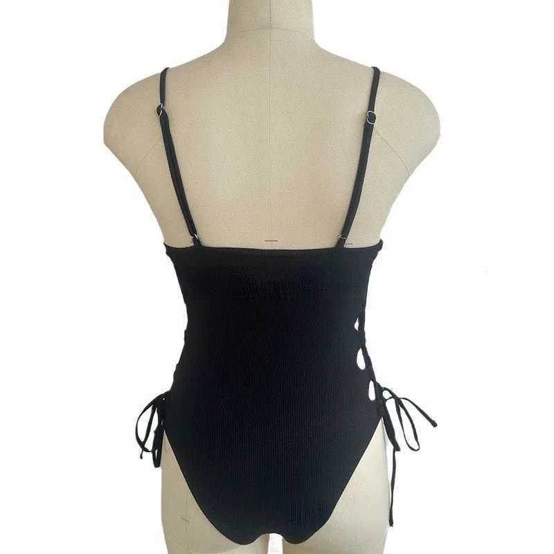 Sexy One-Piece Swimsuit Women Hollow Out Fa Swimwear 2024 New Micro Monokini Bikini Beachwear Summer Bathing Suit WhiteXJ240108