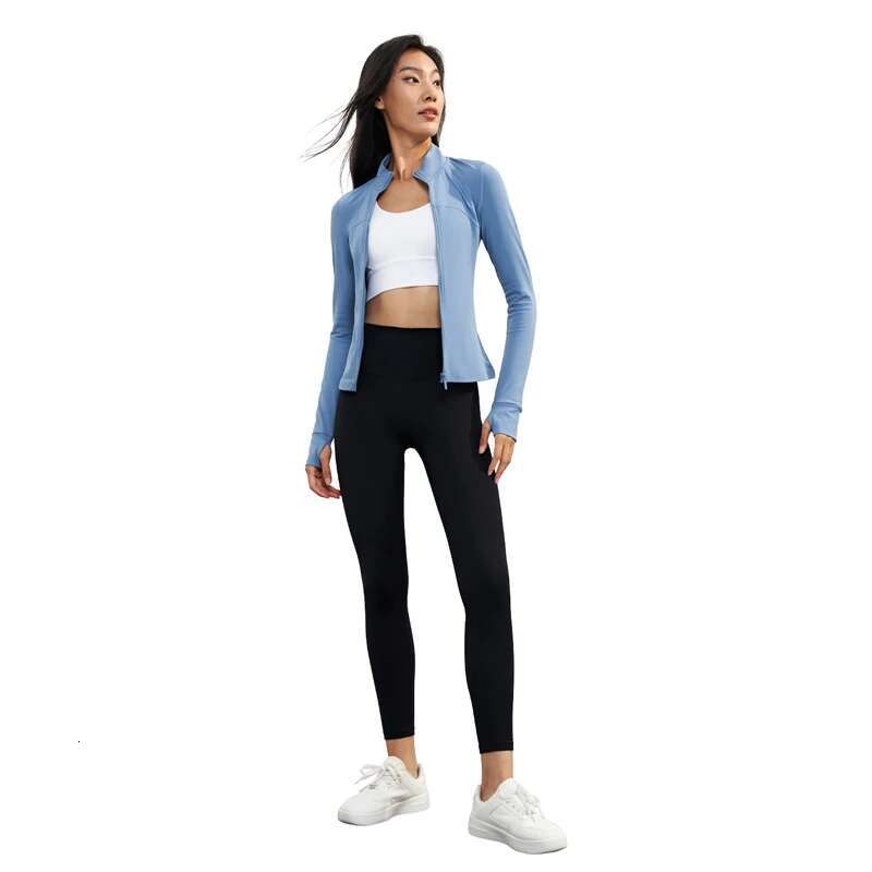 Vnazvnasi Women Outside Slim Sports Jacket Zipper Warm Brushes Girls Gym Tops Fashion Design Wit High Quality Fiess Yoga Coat