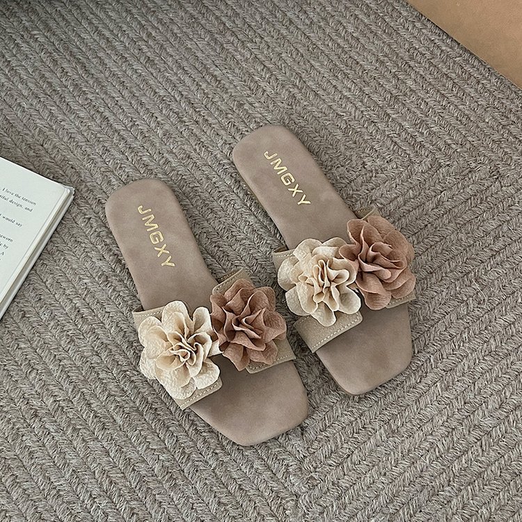 Women Slippers Flat Bottom hot Comfort Fashion Versatile Designer Shoes wer Gentle Style Triple Brown Apricot Free shipping