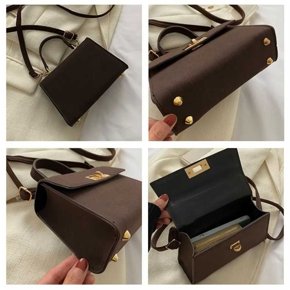 FI Womens PU Leather Shoulder Messenger Bag Cross Body Bag Womens Travel Large Capacity HandbagXJ250412