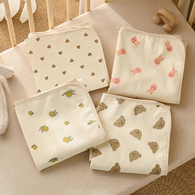 Reusable Baby Changing Mat Cover Baby Diaper Mattress Diaper for born Cotton Waterproof Changing Pats Floor Play Mat 250109
