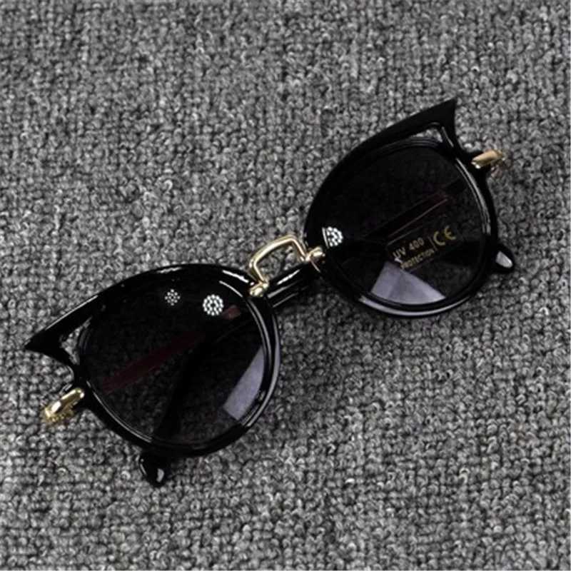 Beaueye 2023 Childrens Sunglasses Girl Brand Cat Eye Childrens Glasses Boys UV400 Lens Baby Sunglasses Cute Glasses Sunshade Glasses W250109