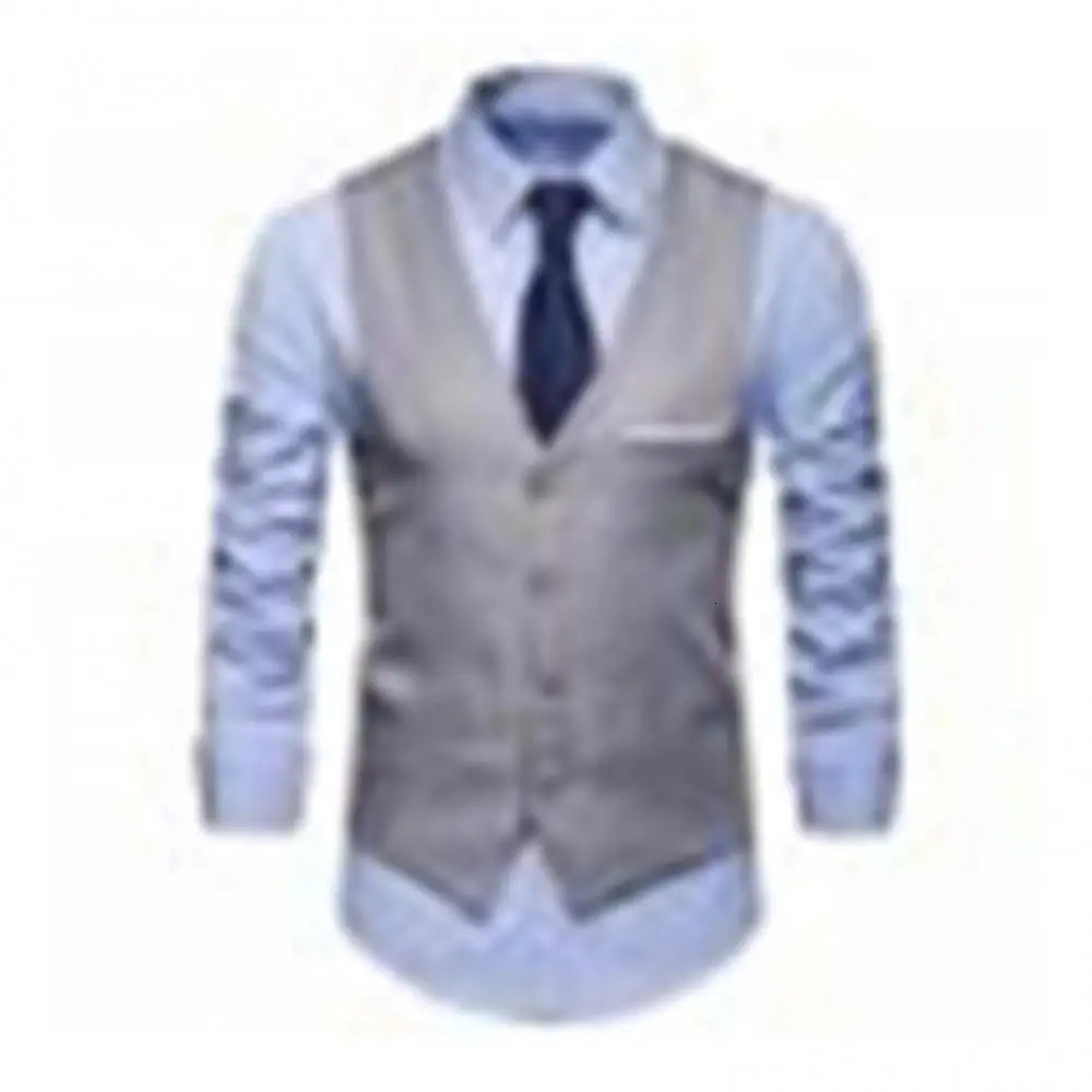Mens Classic Formal Business Plus Size Men Solid Color Suit Vest Single Breasted Waistcoat 250107