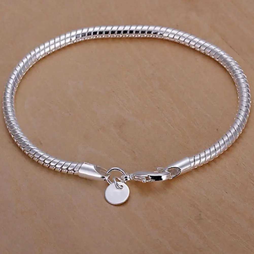 Bracelet Thin Stylish Silver Plated Bracelet For Women Shining Bangle for Party Jewelry Hand ChainXJ250109