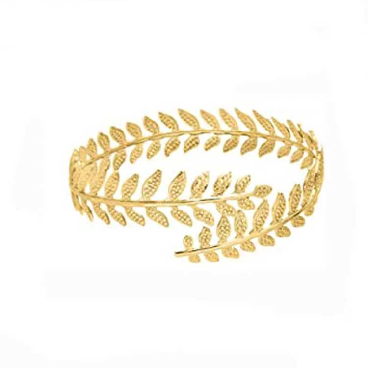 Simple Boho Coil Upper Arm Band Cuff Armlets for Women Girls Arm Bangle AdjustableXJ250109