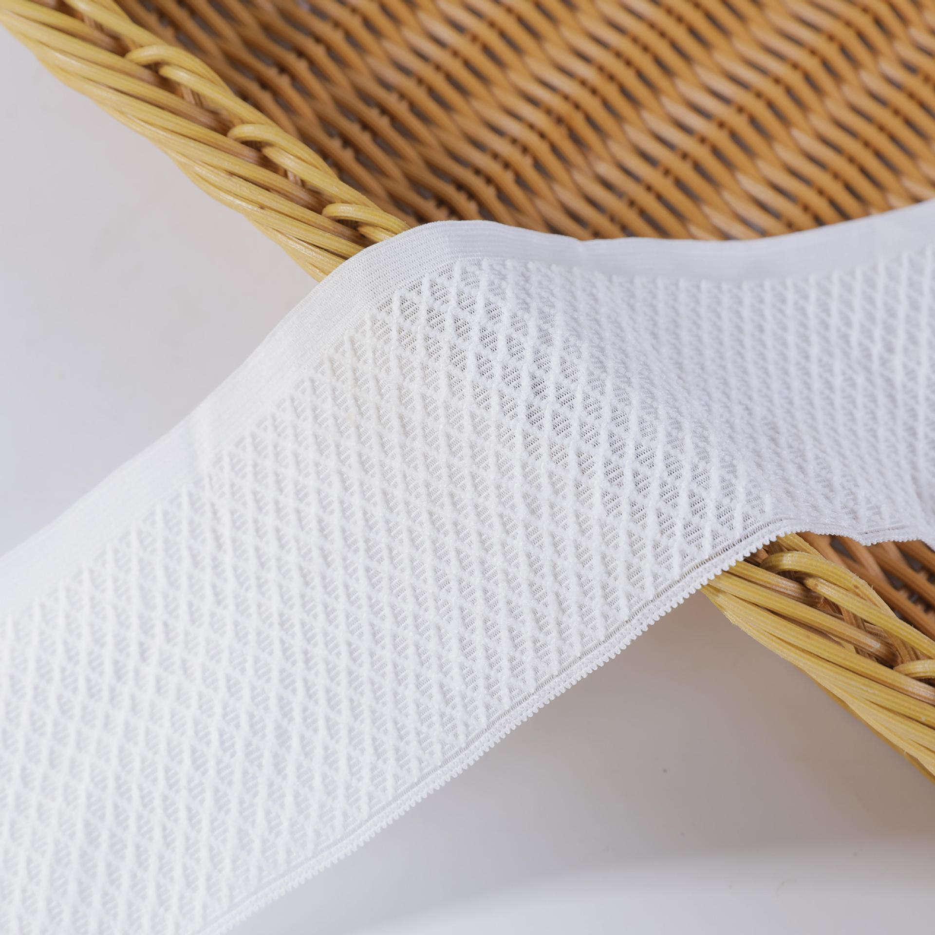 Thick dense high elasticity lace strap soft non hooked narrow lace lace DIY elastic band skirt edge decoration lock edge