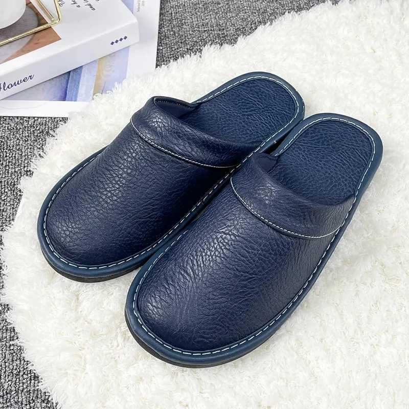 New Arrival Plus Big Size 47 48 unisex leather slider waterproof indoor brand shoes mens slider new mens and womens slider T250108