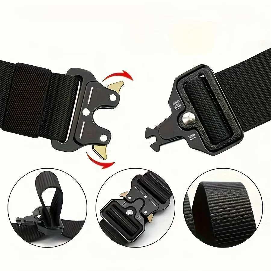 Mens Belt Outdoor Multi functional Belt High quality Canvas Nylon Mens Luxury Belt Womens Sports Jeans Neutral Belt W250120