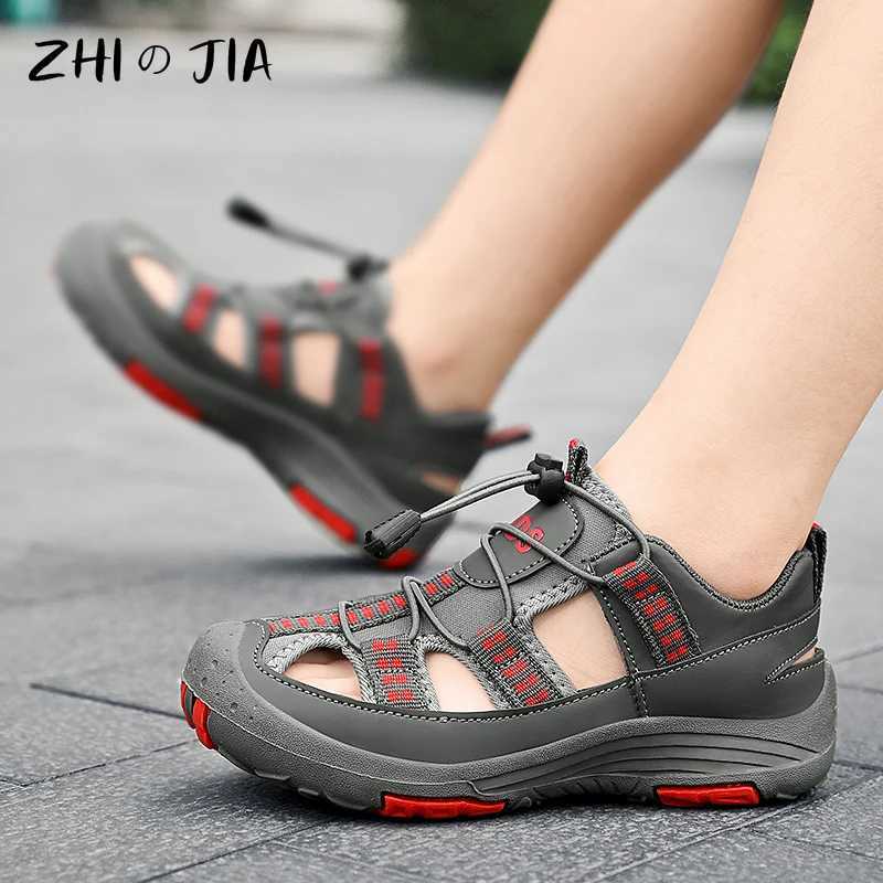 Summer New Childrens Outdoor Beach Sandals Anti slip and Wear resistant Mountain Sandals Fashion Leisure Breathable Sandals W250108