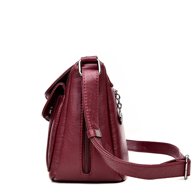 er Handbag High Quality Soft Leather Purses And Handbags Casual Shoulder Messenger Bags for Women Sac 250106