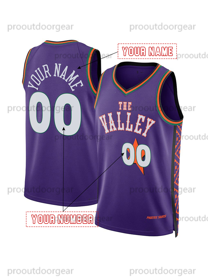 Booker Durant 2025 Basketball Jersey Beal Allen Custom Jerseys Sweatshirt - Embroidered