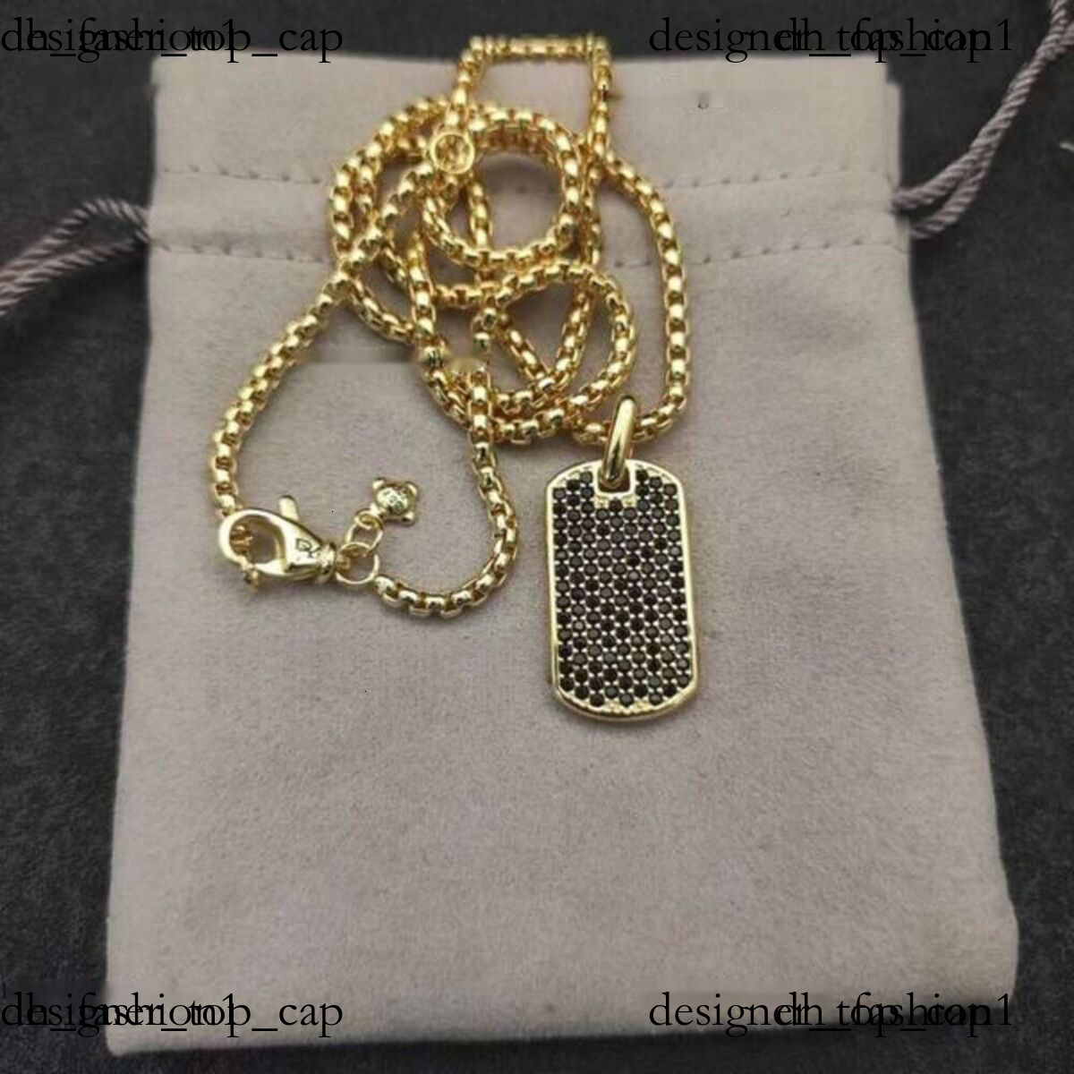 2025 David Yerman Necklace For Men Cross Pendant David Truman Necklace Jewlery Silver Retro Vintage Designer Jewelry Mens Necklaces Chain Party Birthday Gift 693