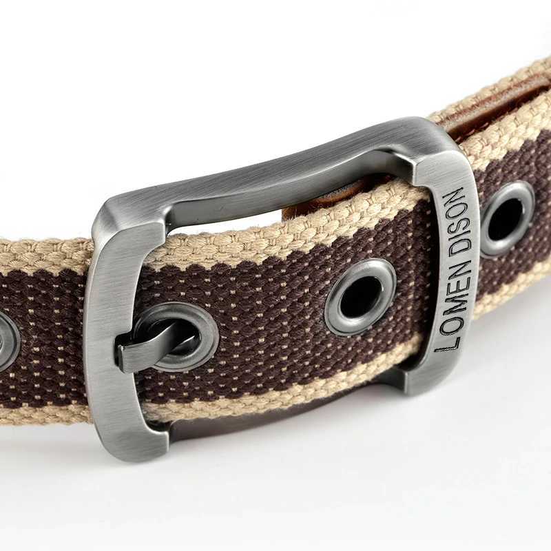 Mens and womens belts needle buckles canvas belts casual cargo belts Korean version of youth outdoor belts W250109