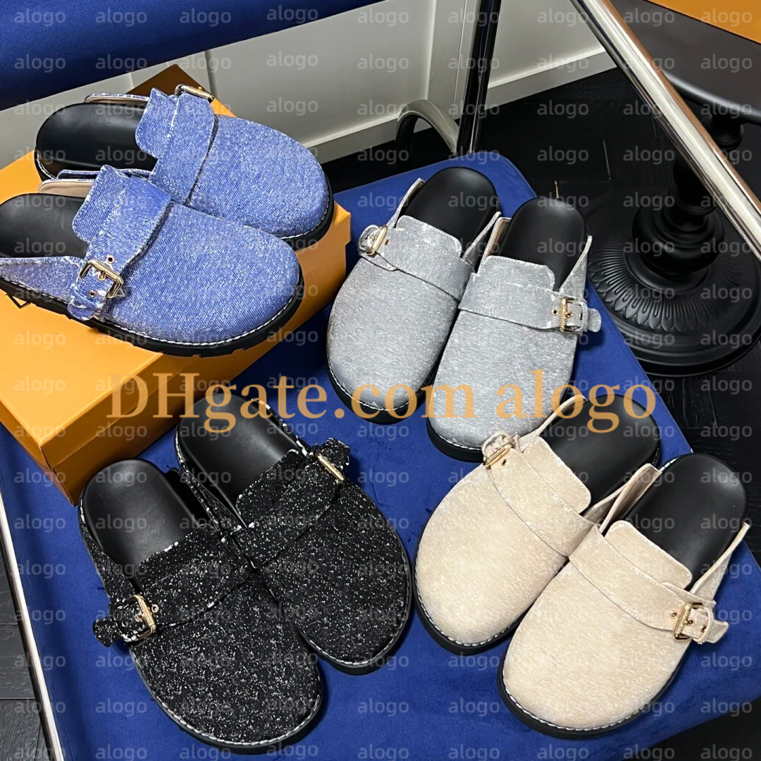 Cosy Comfort Clog Sandals scuffers Designer Women Men Flat Fur Leather Mules Platform Slippers Fashion mules Winter Warm Plush Slides size eur 35-45