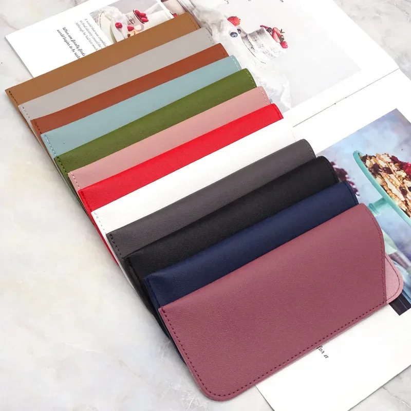 1Pcs PU Leather Glasses Bag Sunglasses Reading Eyeglasses Protective Cover Case Box Pouch Eyewear Protector Accessories 250109