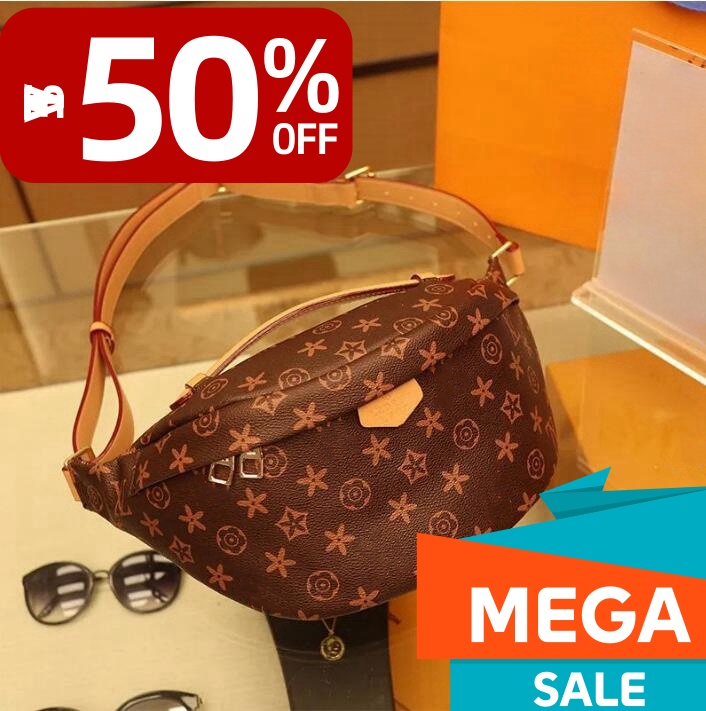 Waist Bags Accessories Newest Stlye Famous Bumbag Cross Body fashion Shoulder Bag brown Waist Bags Bum Unisex #M43644 size 37x14x13cm