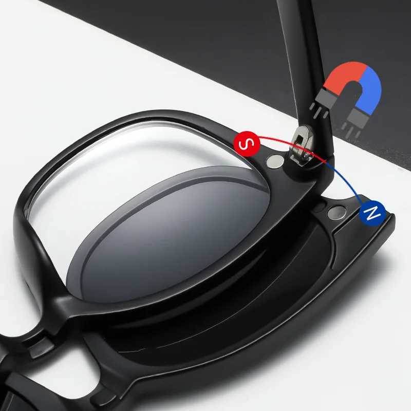VCKA Mens Polarized Myopia 6-in-1 Sunglasses 2024 Classic Optical Magnetic Clip Prescription Customized Womens Glasses Frame -0.5~-10 W250109